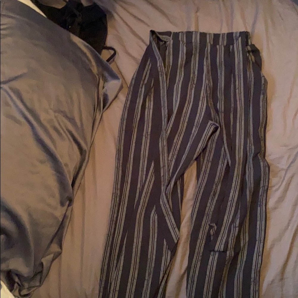 Cute striped wide legged pants